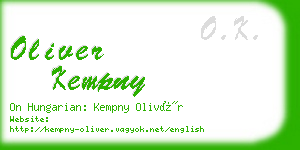 oliver kempny business card